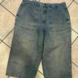 Venezia Denim Wide Leg cropped Pants Size 22